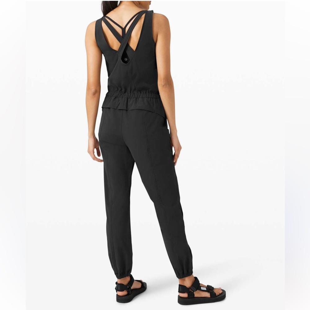Lululemon Shift In Time Black Jumpsuit - Picture 2 of 13